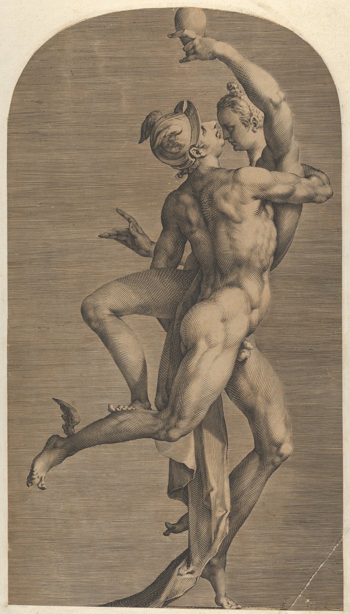 Mercury Abducting Psyche, ca. 1621. od Adriaen Collaert