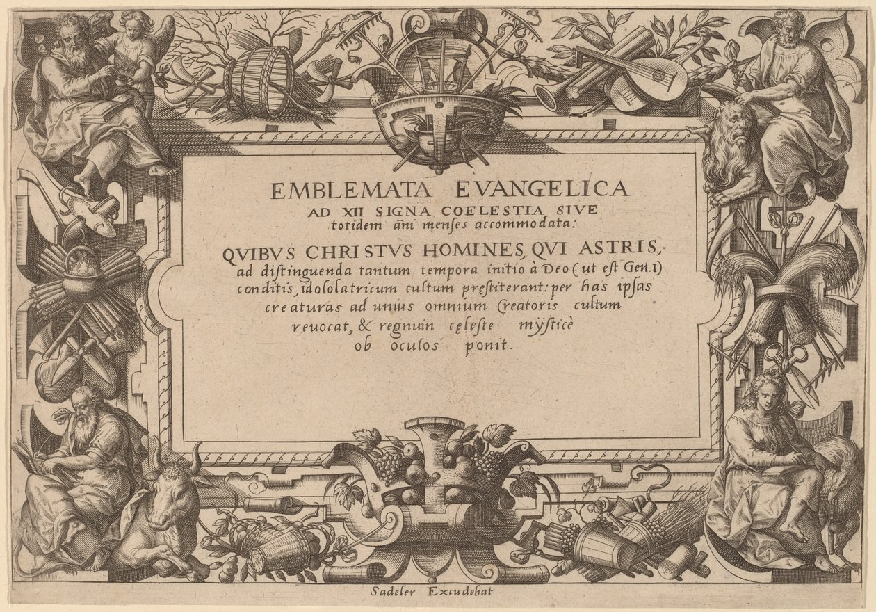 Titulní strana od Adriaen Collaert after Hans Bol