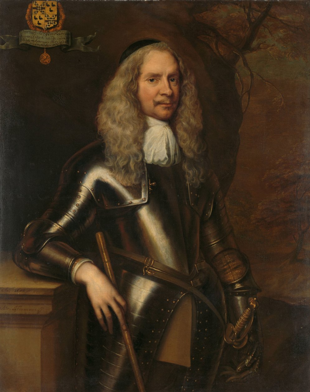 Cornelis van Aerssen (1600-62), lord Sommelsdijk, plukovník kavalérie od Adriaen Hanneman
