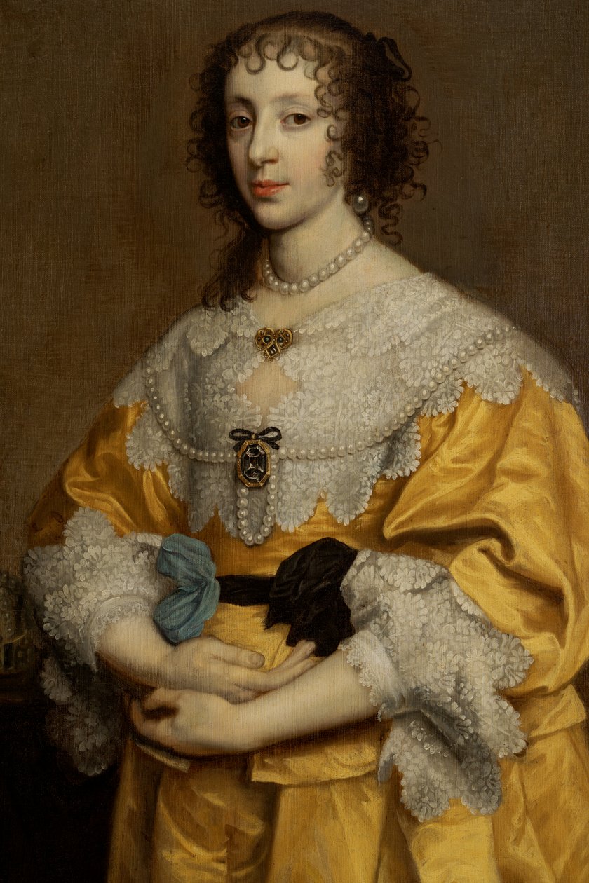 Henrietta Maria, královna Karla I. (1609-1680) od Adriaen Hanneman
