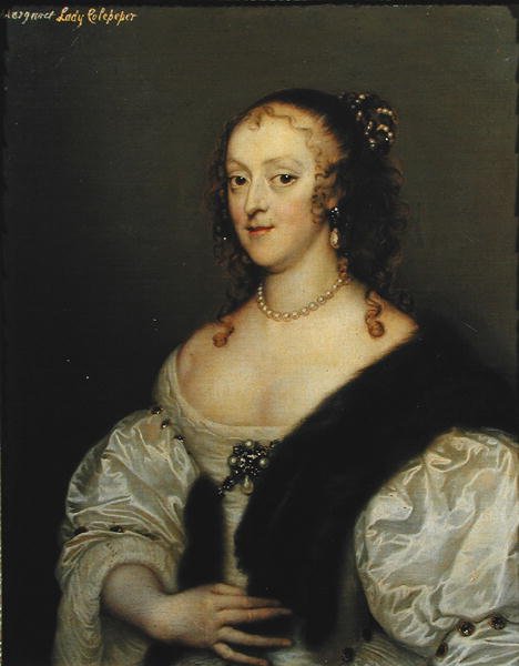 Margaret (1635-1710) manželka druhého lorda Colepepera (olej na plátně) od Adriaen Hanneman