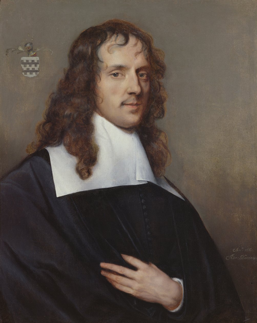 Portrét Nicolase van der Haera, 1661 od Adriaen Hanneman