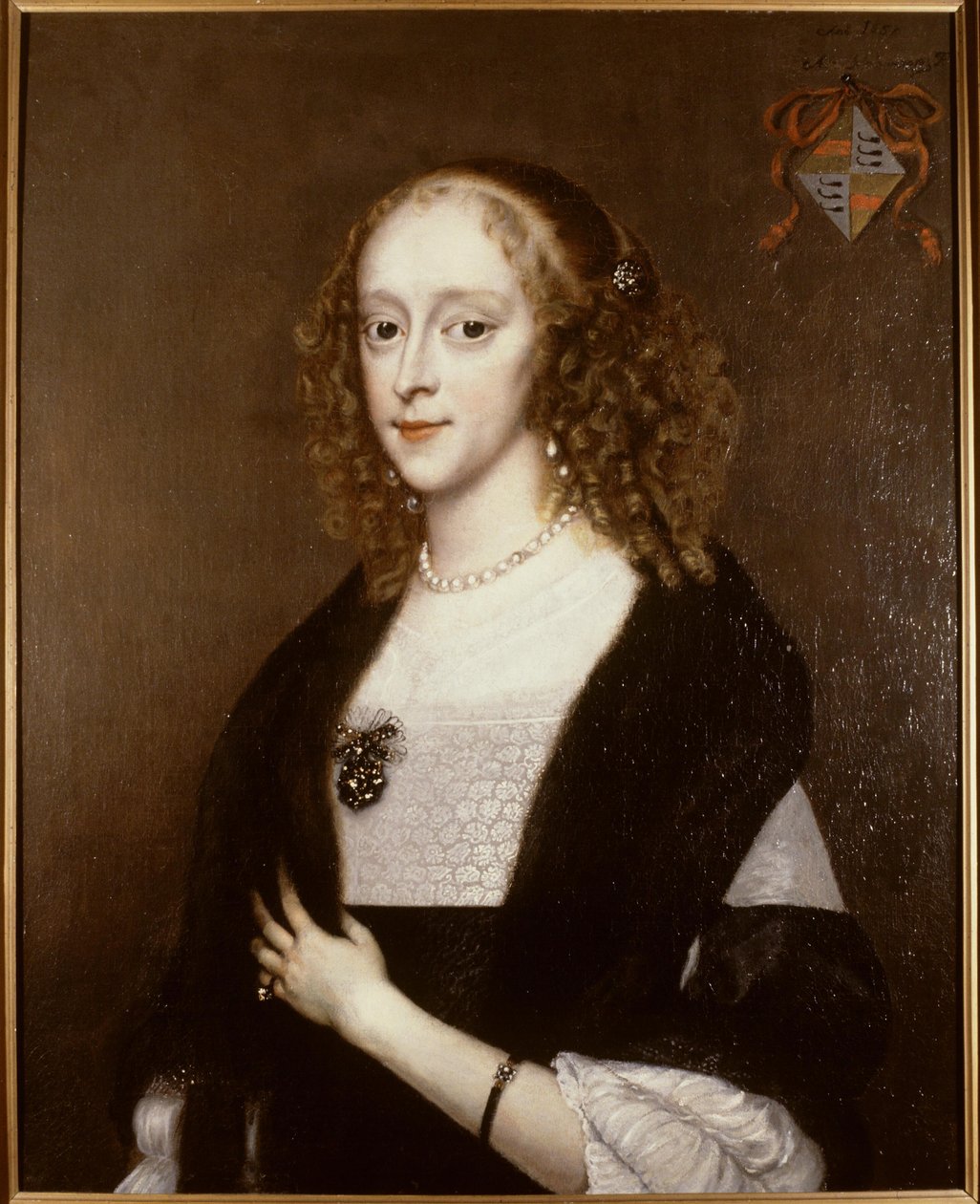 Portrét Wendely Bickerové (1636-1668) od Adriaen Hanneman