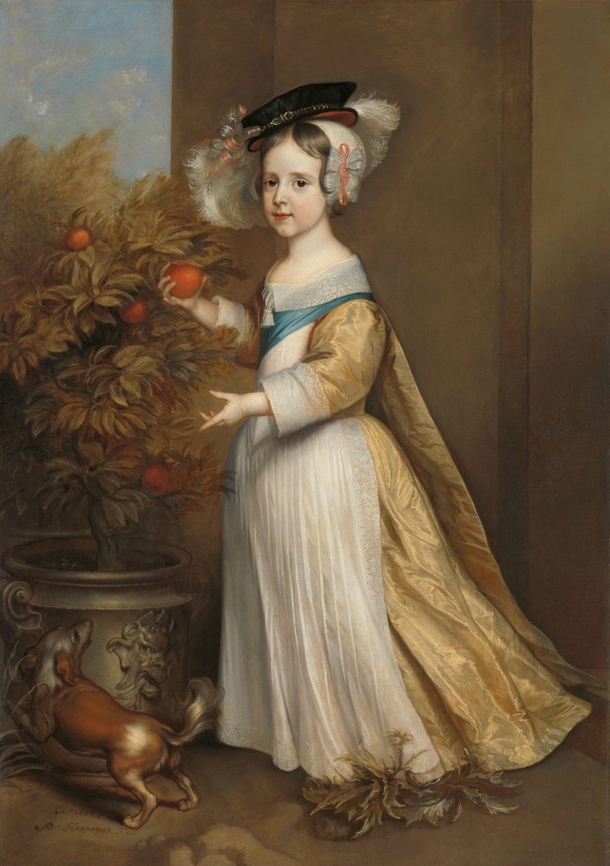 William III (1650-1702), princ Oranžský, jako dítě od Adriaen Hanneman
