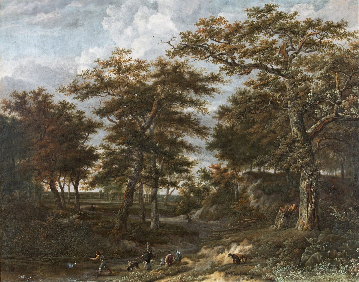Krajina s lovci od Adriaen Hendricksz. Verboom