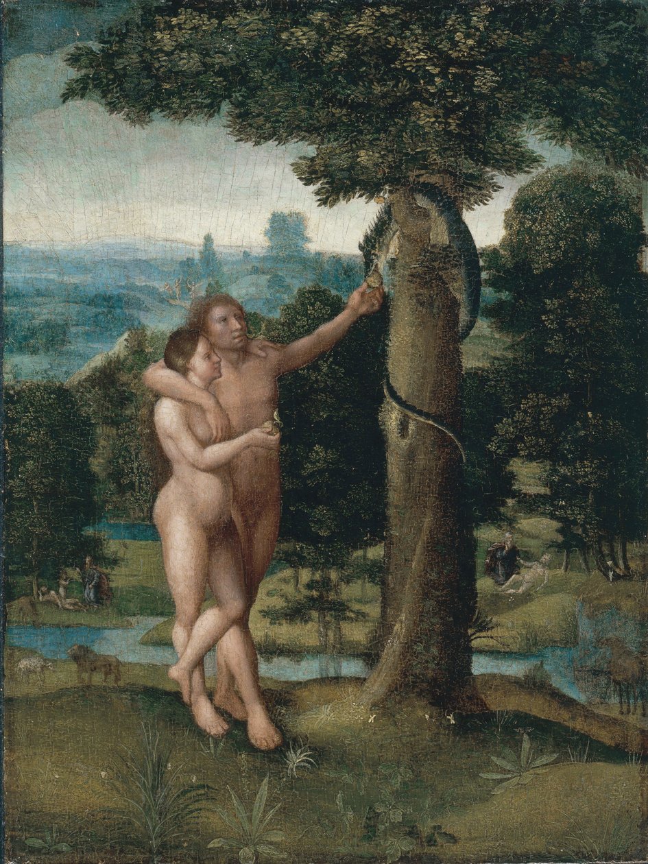 Adam a Eva od Adriaen Isenbrandt