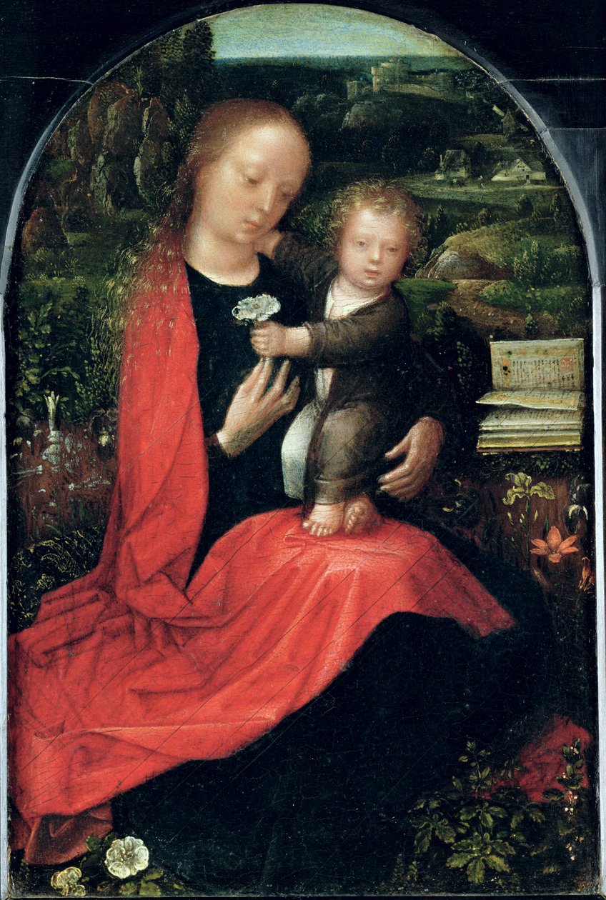 Madonna s dítětem od Adriaen Isenbrandt or Isenbrant