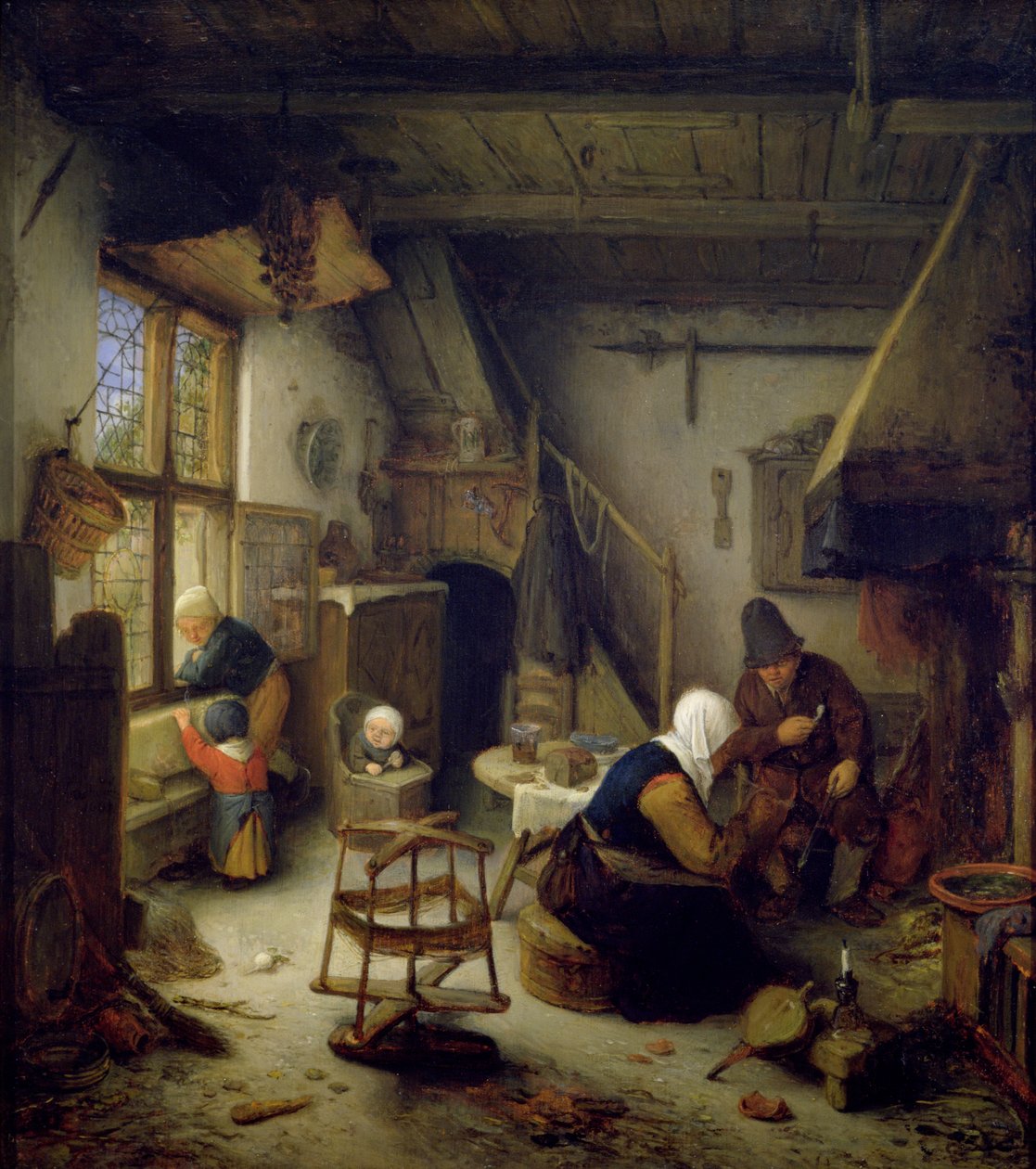 Rolnická rodina doma, 1661 od Adriaen Jansz. van Ostade