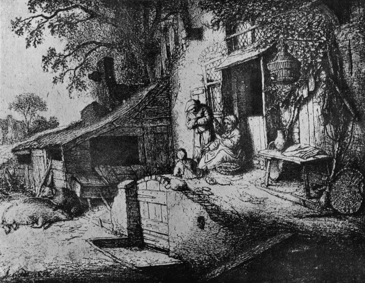 Točící se žena, 1652 od Adriaen Jansz. van Ostade