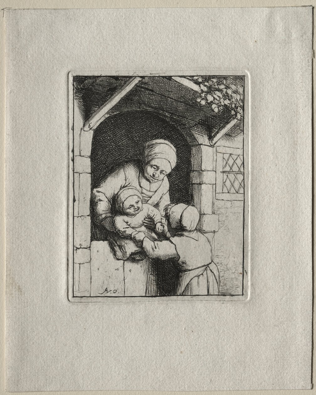 Matka a dvě děti. od Adriaen Jansz. van Ostade