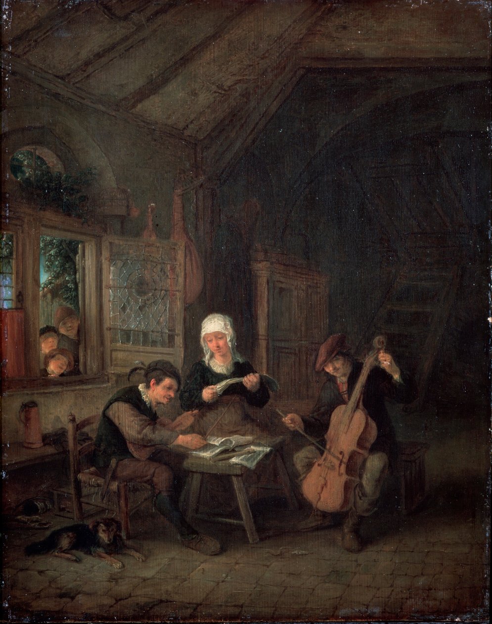 Venkovští hudebníci, 1645 od Adriaen Jansz. van Ostade