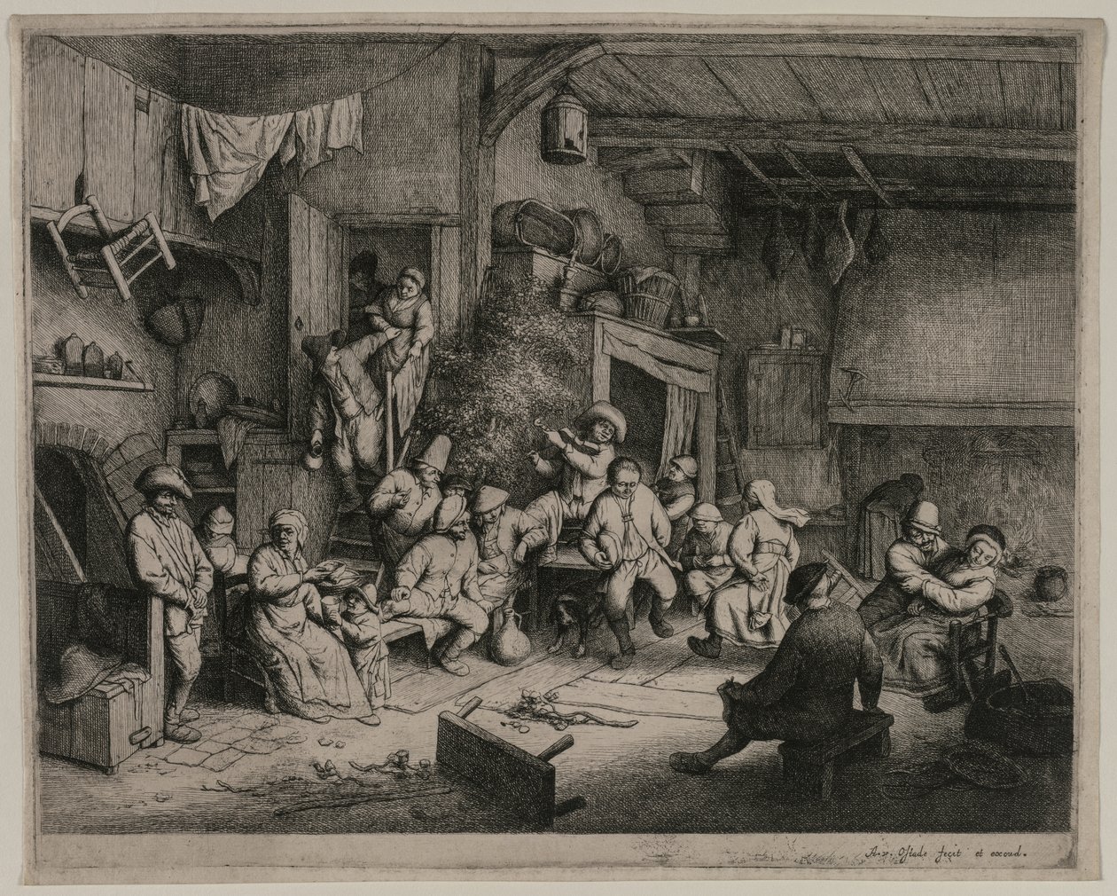 Tanec v hostinci, 1652. od Adriaen Jansz. van Ostade