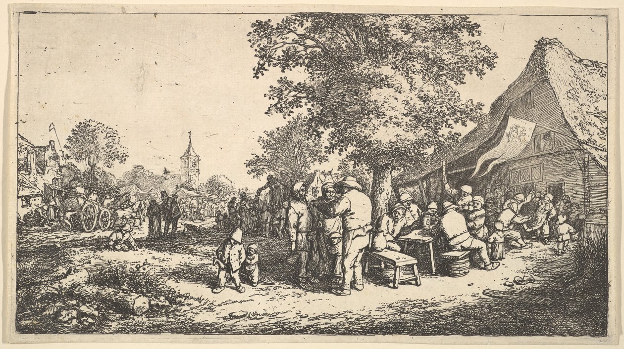 Kermess pod velkým stromem, 1610-85. od Adriaen Jansz. van Ostade