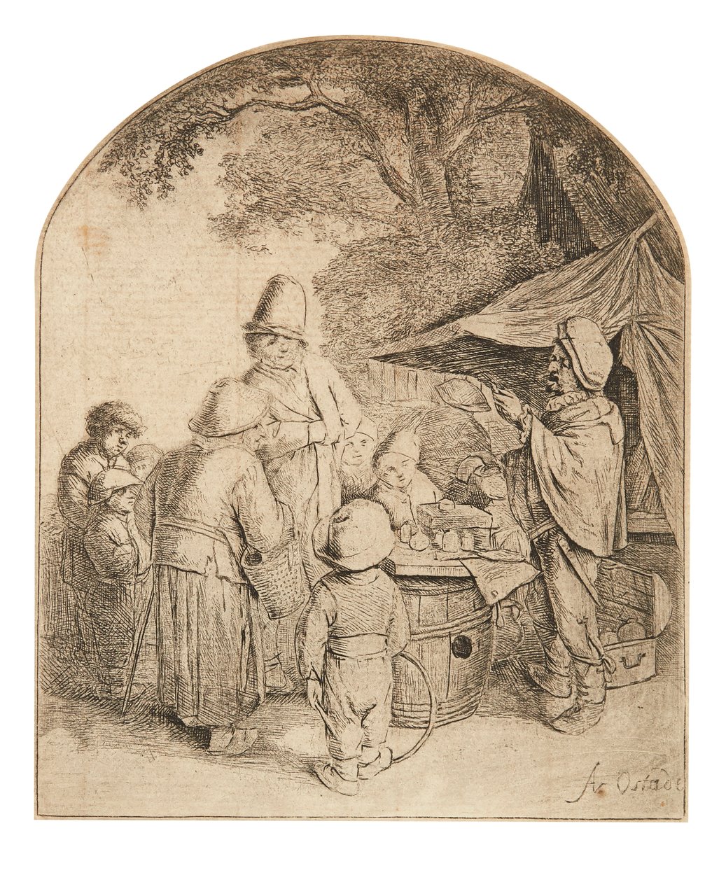 Quacksalver (lept) od Adriaen Jansz. van Ostade
