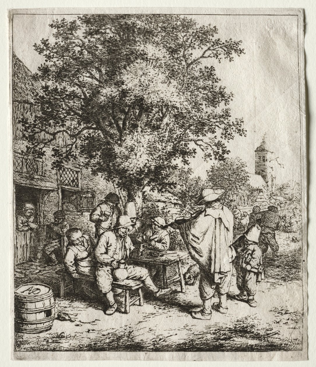 Šumař a hurdiska. od Adriaen Jansz. van Ostade