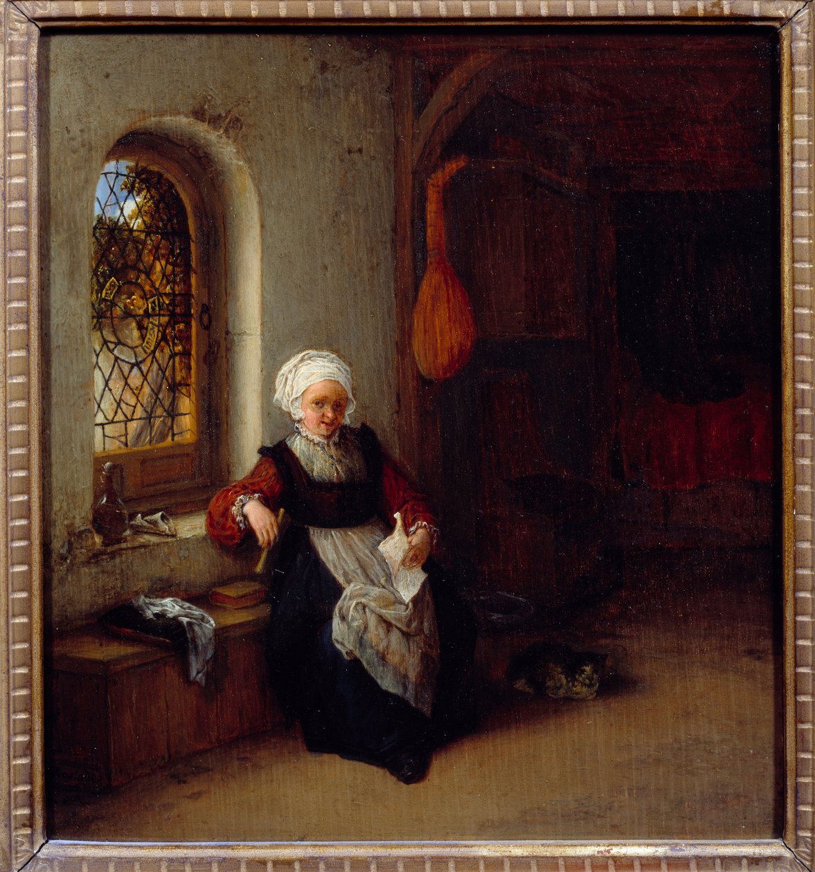 Žena má ten dopis. Obraz Adriena Van Ostade (1610-1685) Ec. Hol. od Adriaen Jansz. van Ostade