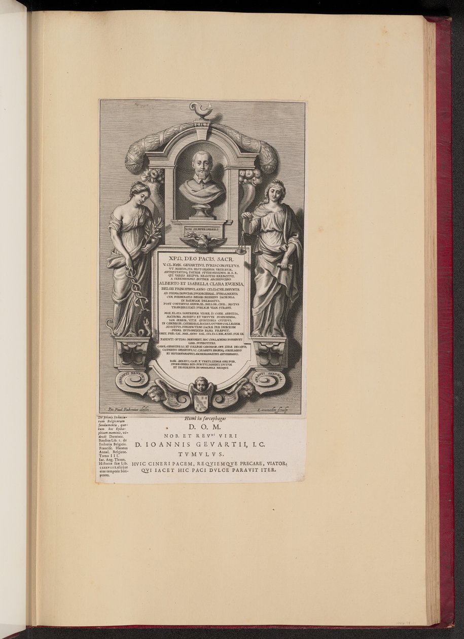 Epitaf Claude Jean Gevaert od Adriaen Lommelin after Sir Peter Paul Rubens