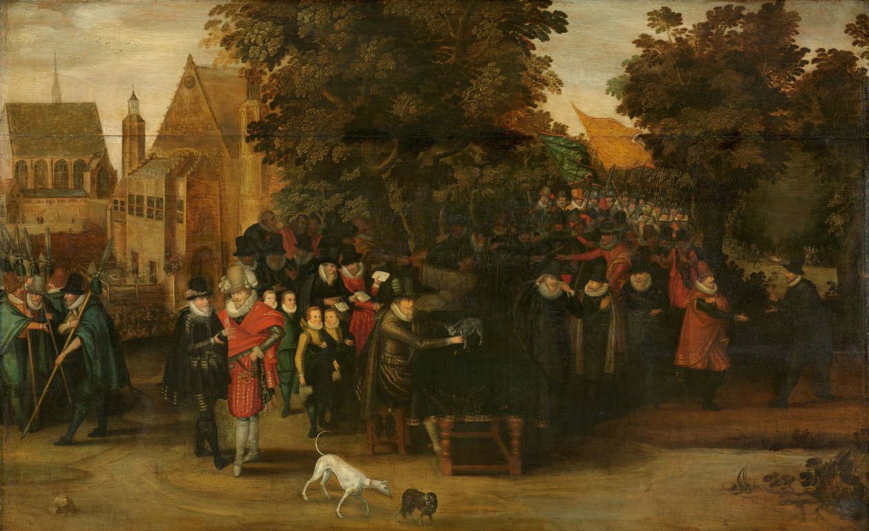 Satirická show o holandské politice kolem roku 1619 od Adriaen Pietersz van de Venne (follower of)