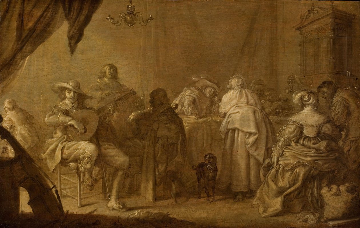 Hudební večírek od Adriaen Pietersz van de Venne