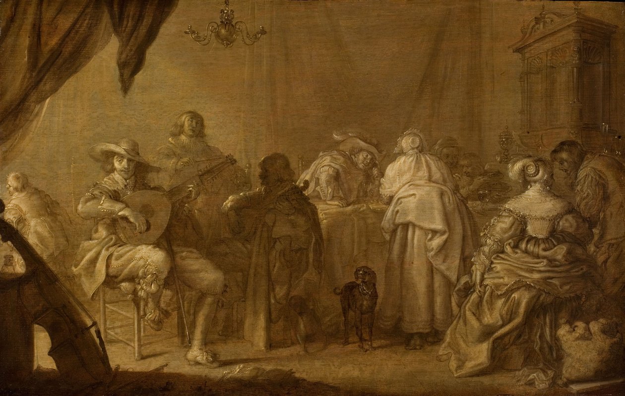 Hudební večírek od Adriaen Pietersz. van de Venne