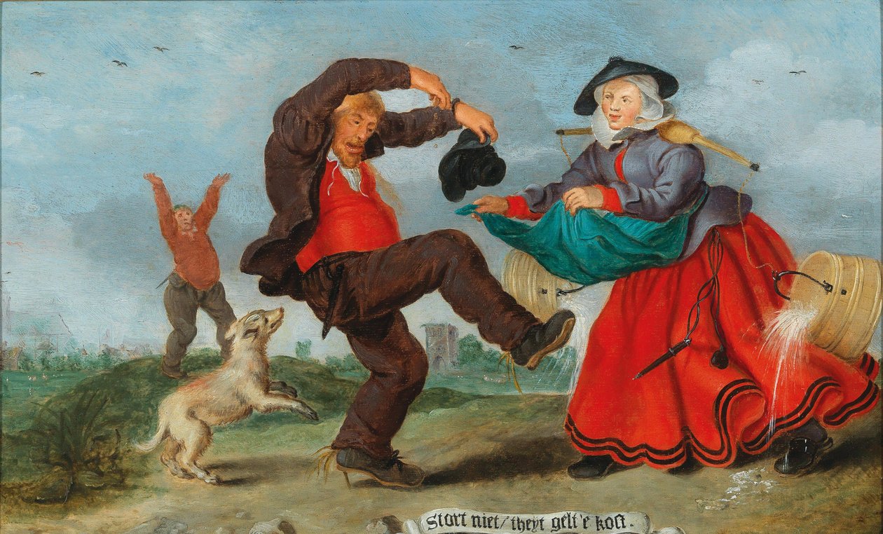 Ilustrace nizozemského přísloví, 1627. od Adriaen Pietersz. van de Venne