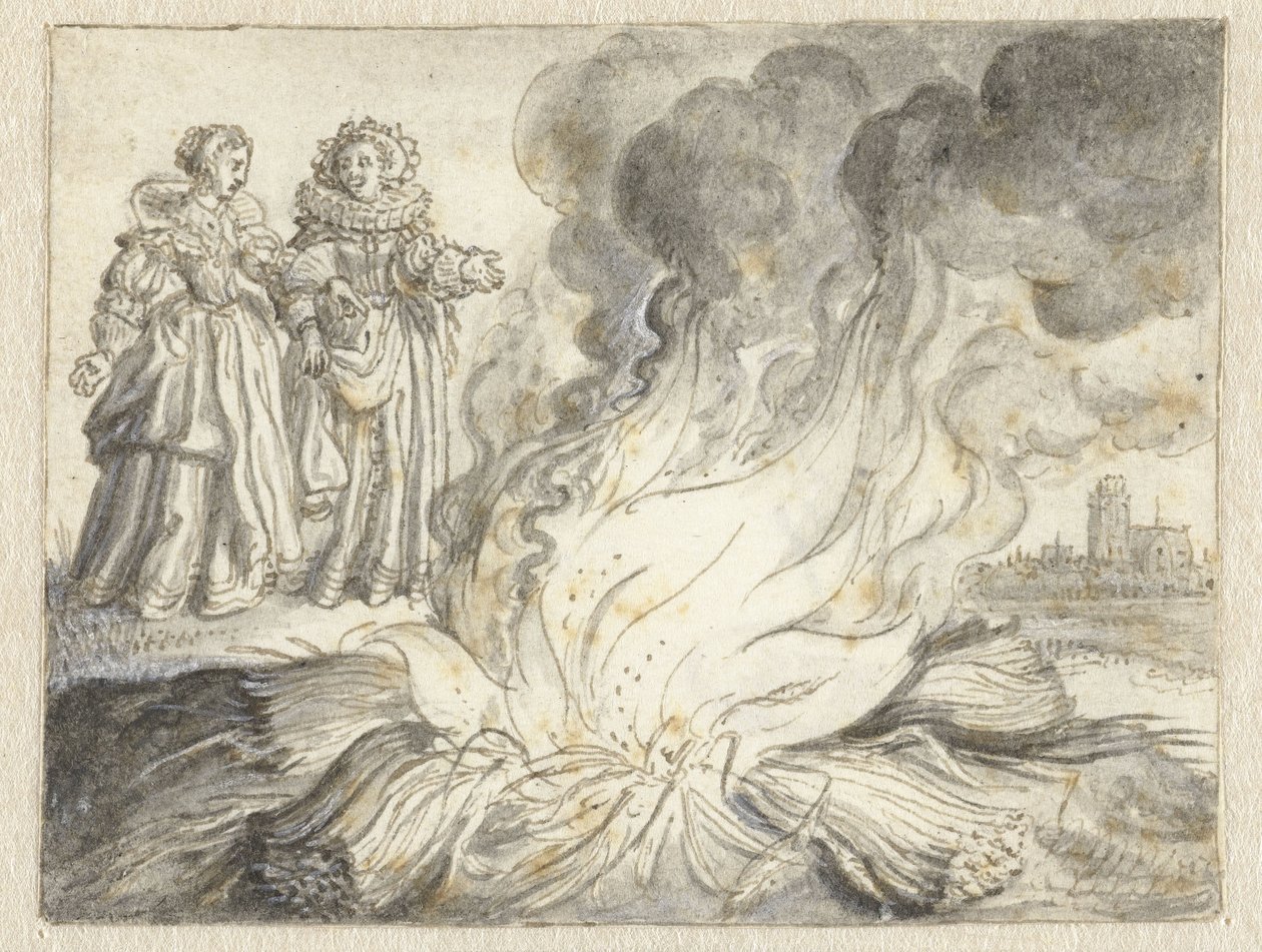 „Vášeň je oheň z ničeho než ze slámy“ od Adriaen Pietersz van de Venne