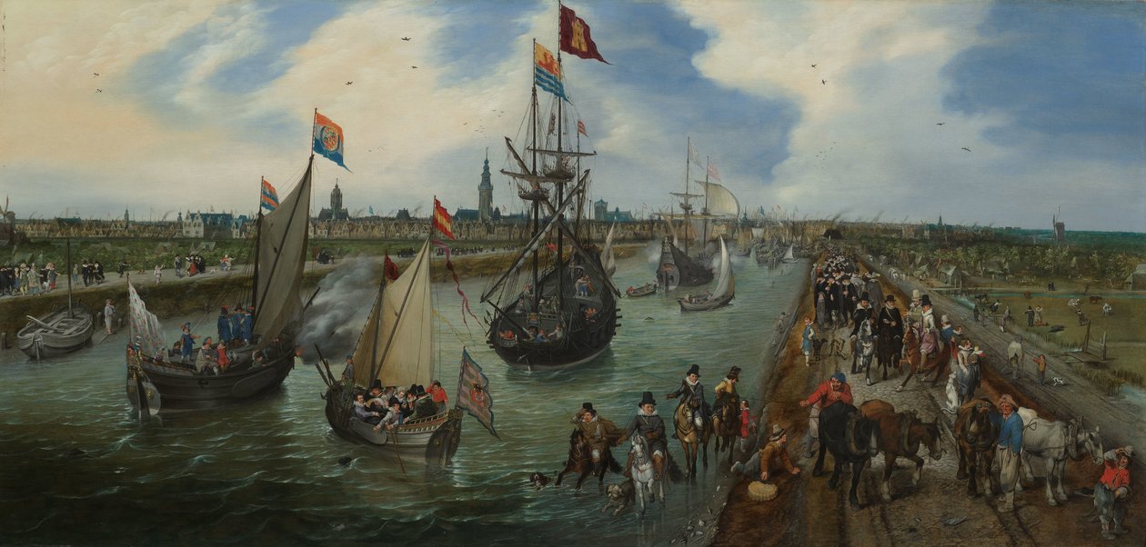 Odchod hodnostáře z Middelburgu od Adriaen Pietersz van de Venne