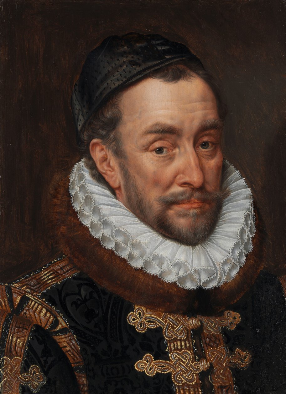 Portrét Viléma I., prince Oranžského Willem I. (1533-84), princ Oranžský, zvaný Vilém Tichý od Adriaen Thomasz. Key