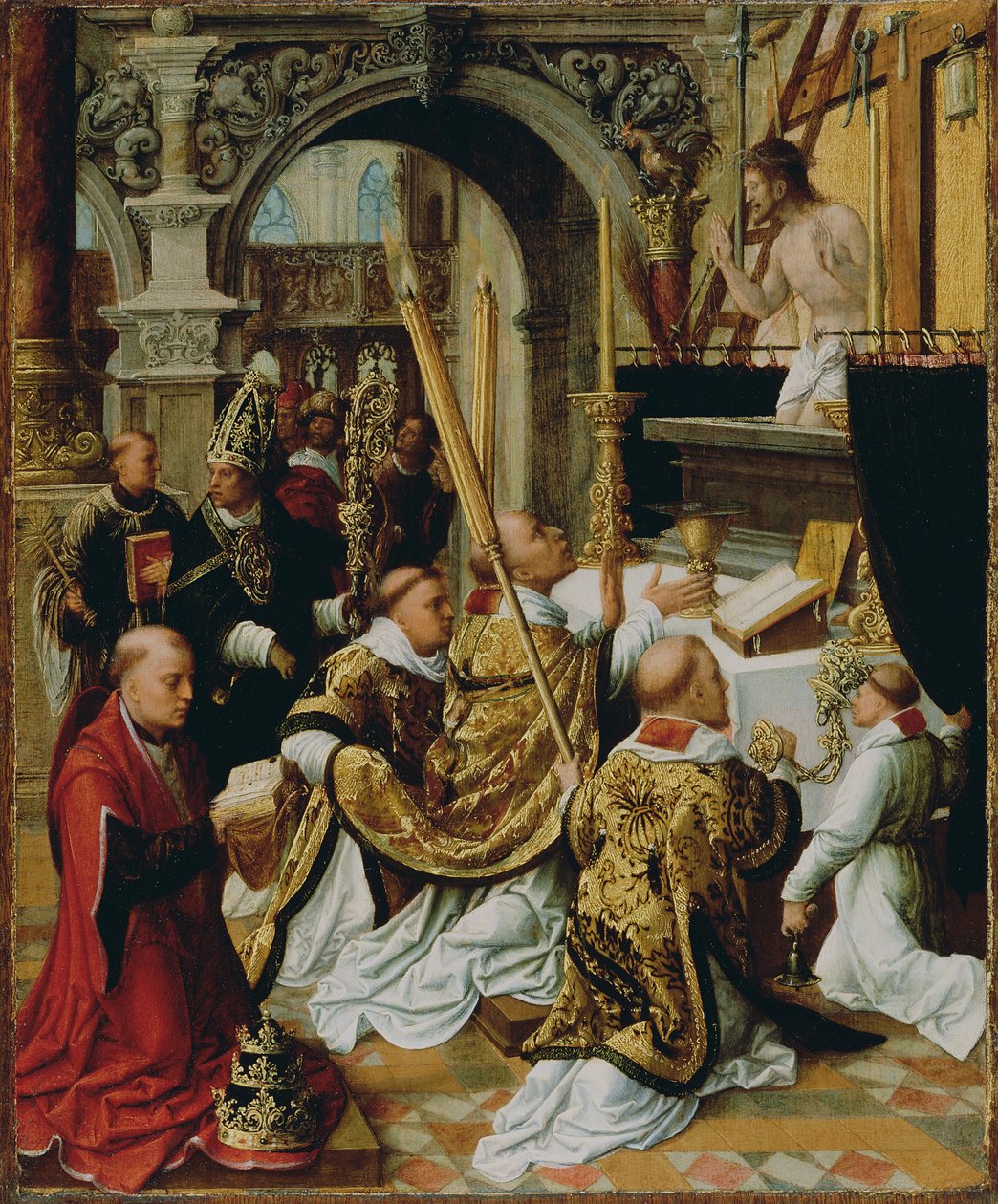 Mše svatého Řehoře Velikého od Adriaen Ysenbrandt