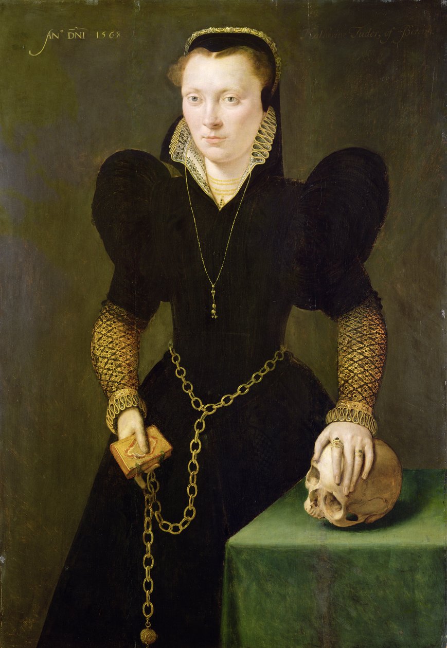 Kateřina z Berainu (1535-91) 1568 (olej na desce) od Adriaen van Cronenburgh