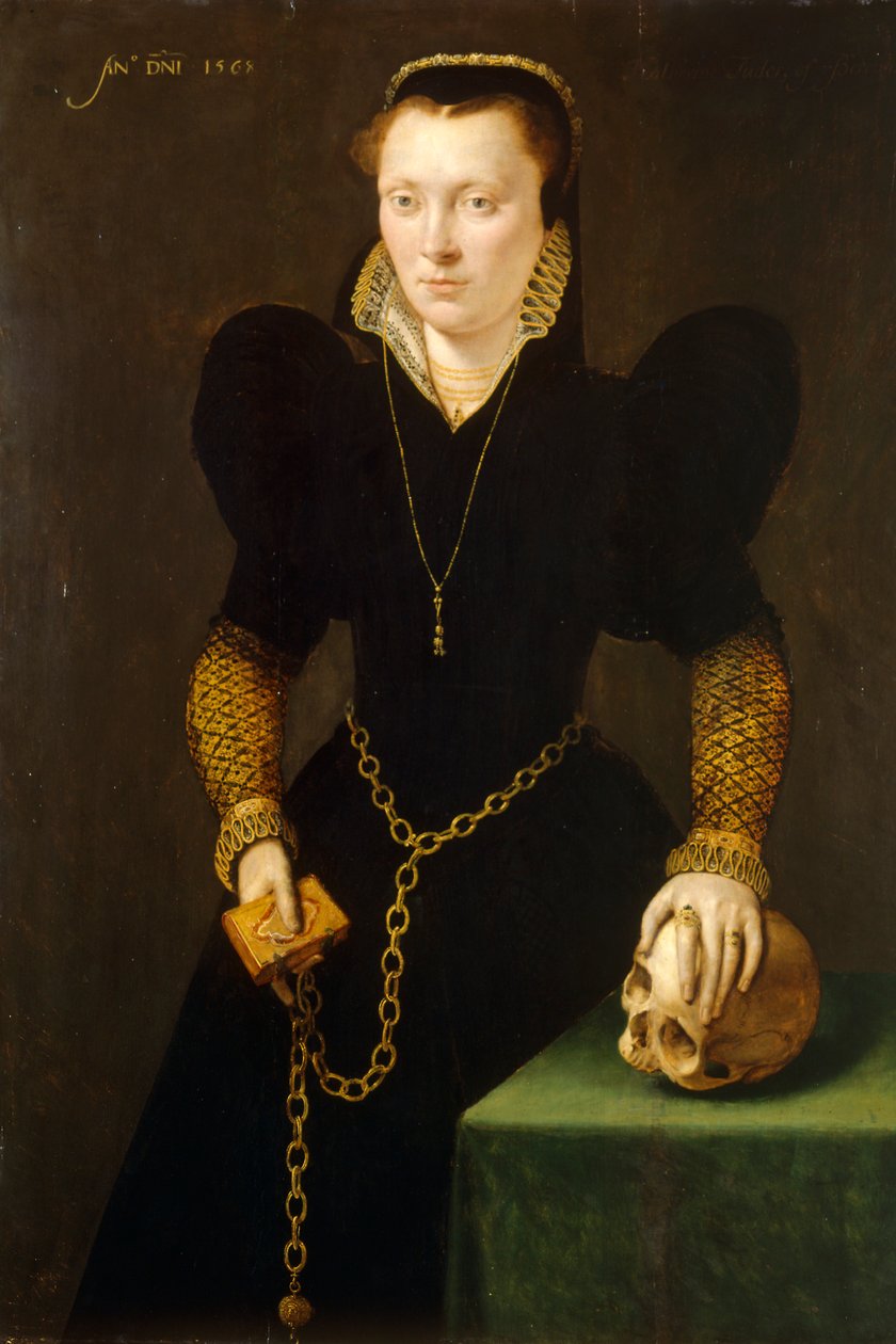 „Katheryn z Berainu, matka z Walesu“, 1534-1591, 1568 od Adriaen van Cronenburgh