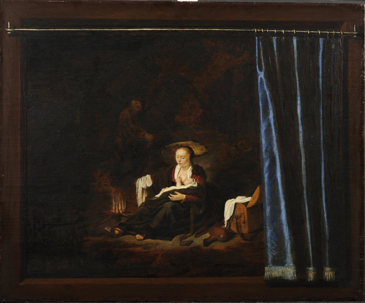 Odpočinek při útěku do Egypta od Adriaen van Gaesbeeck