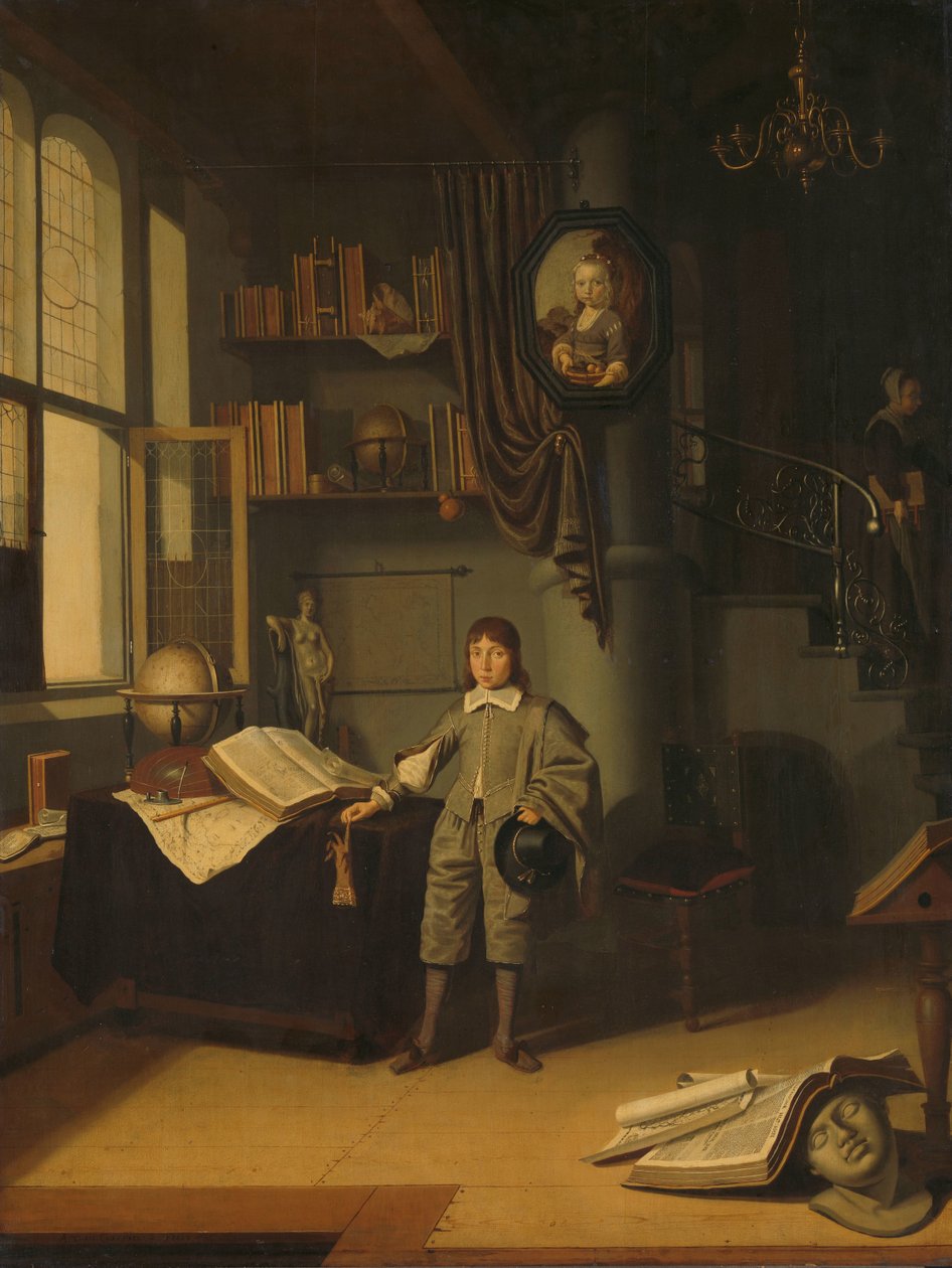 Mladý muž ve studiu od Adriaen van Gaesbeeck