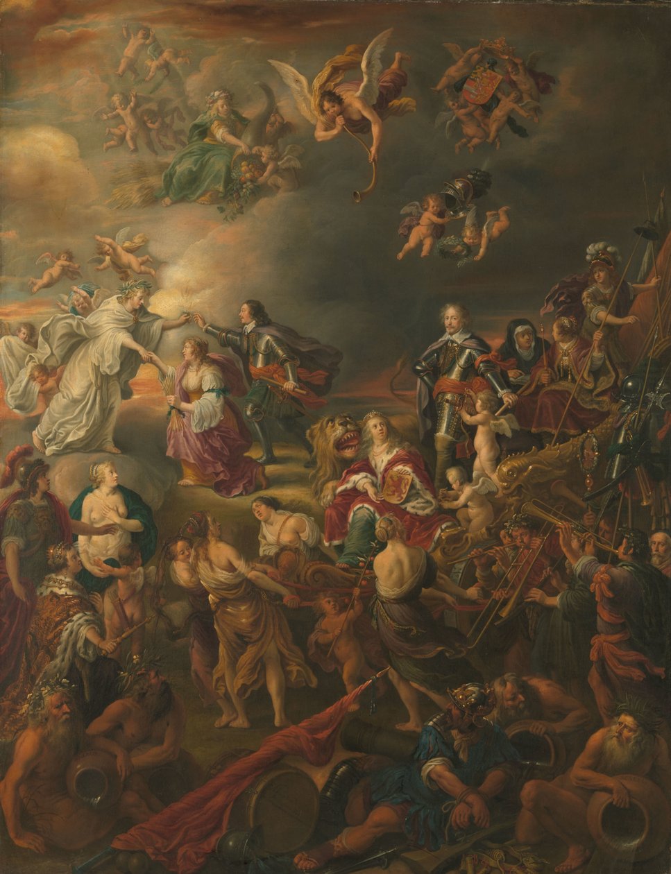 Alegorie míru za Stadholdera Willema II od Adriaen van Nieulandt (I)
