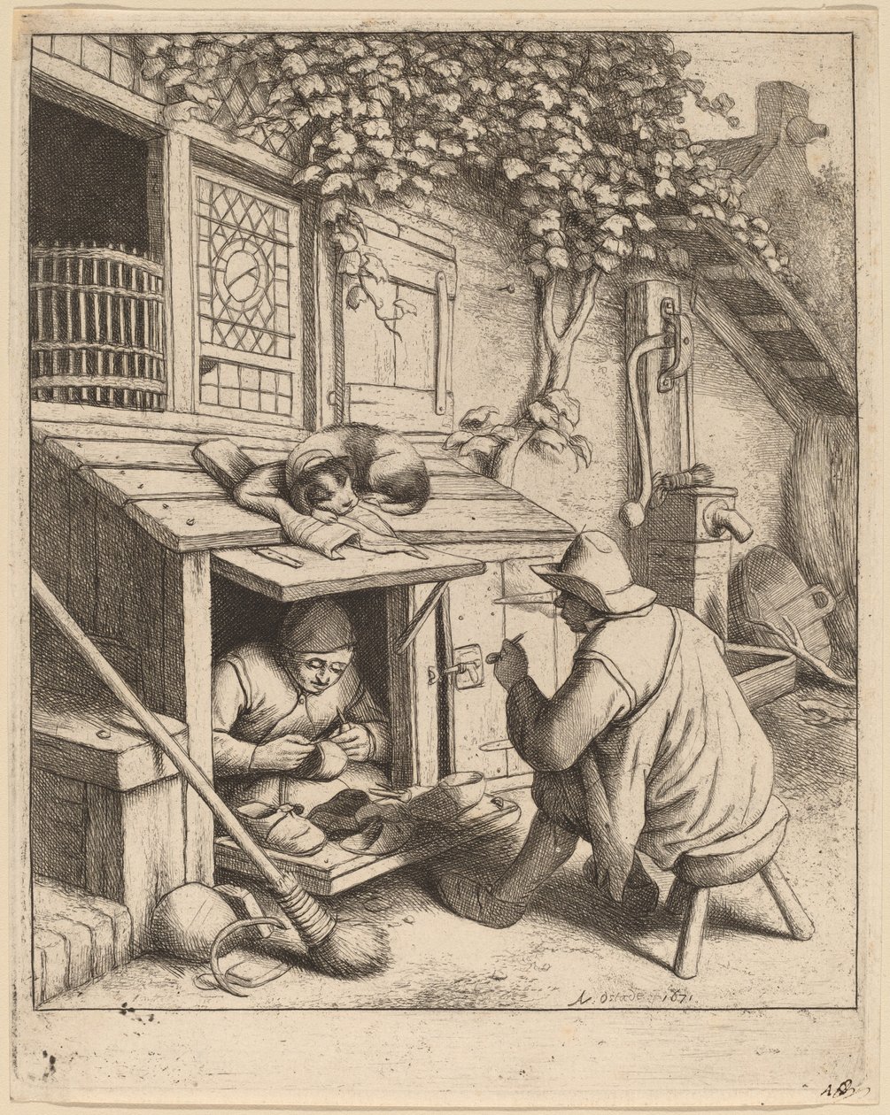 Švec od Adriaen van Ostade