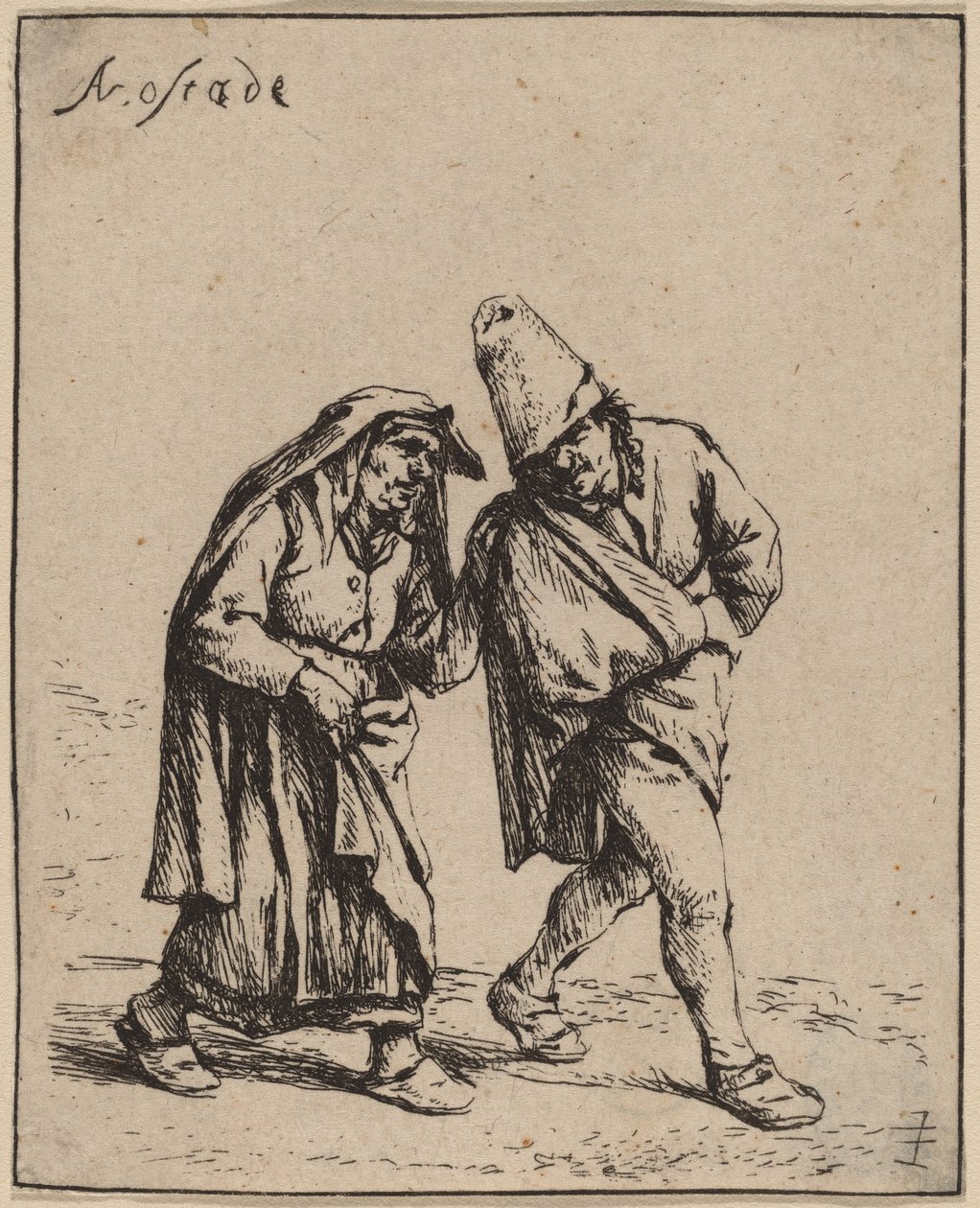 Pár Chůze od Adriaen van Ostade