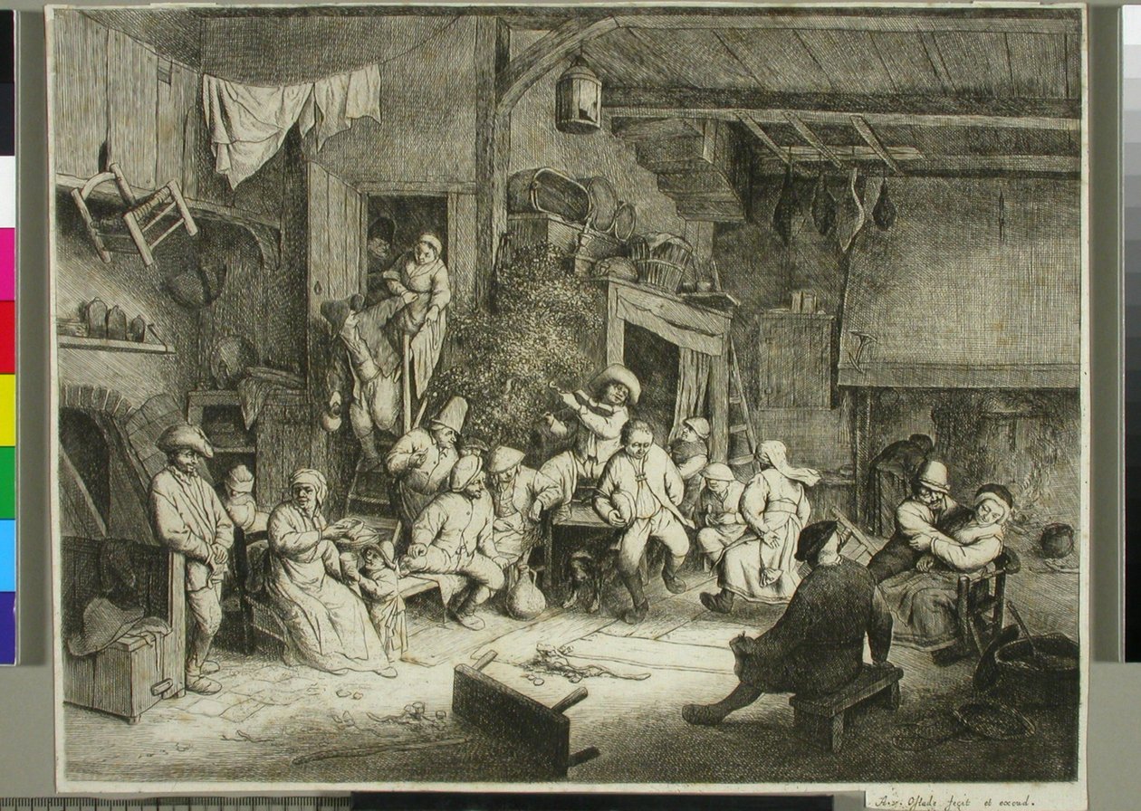 Tanec v hospodě od Adriaen van Ostade