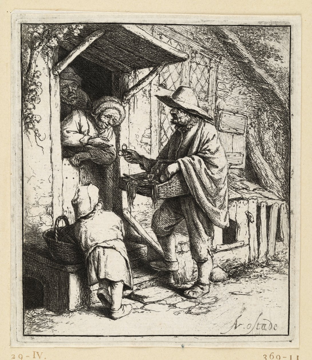 Prodejce brýlí od Adriaen van Ostade
