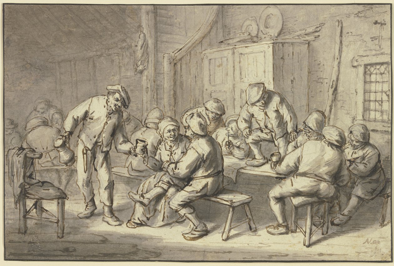 Farmářská hospoda od Adriaen van Ostade