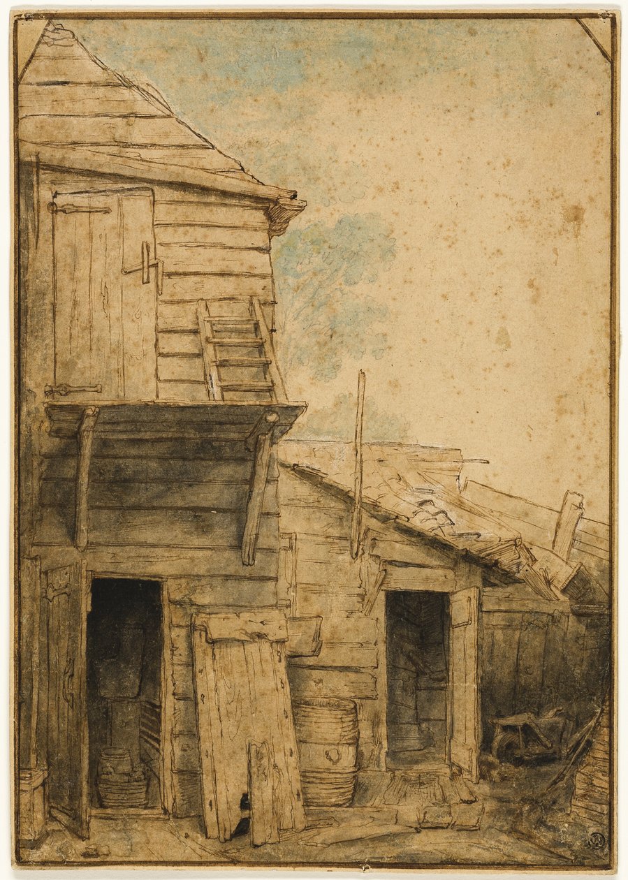 Hospodářský dvůr od Adriaen van Ostade
