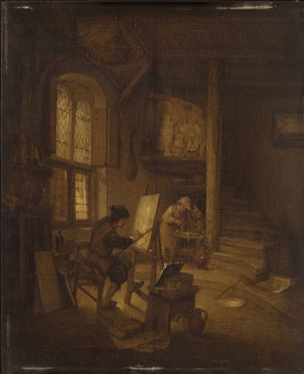 Malíř ve svém ateliéru od Adriaen van Ostade