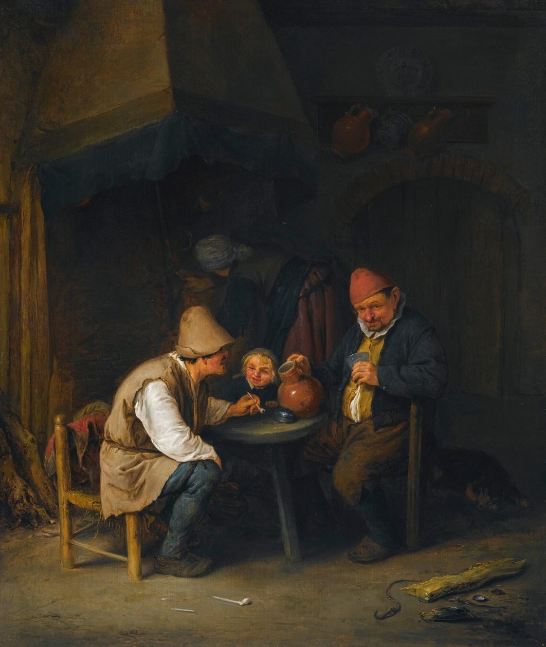 Rolnická rodina v interiéru od Adriaen van Ostade