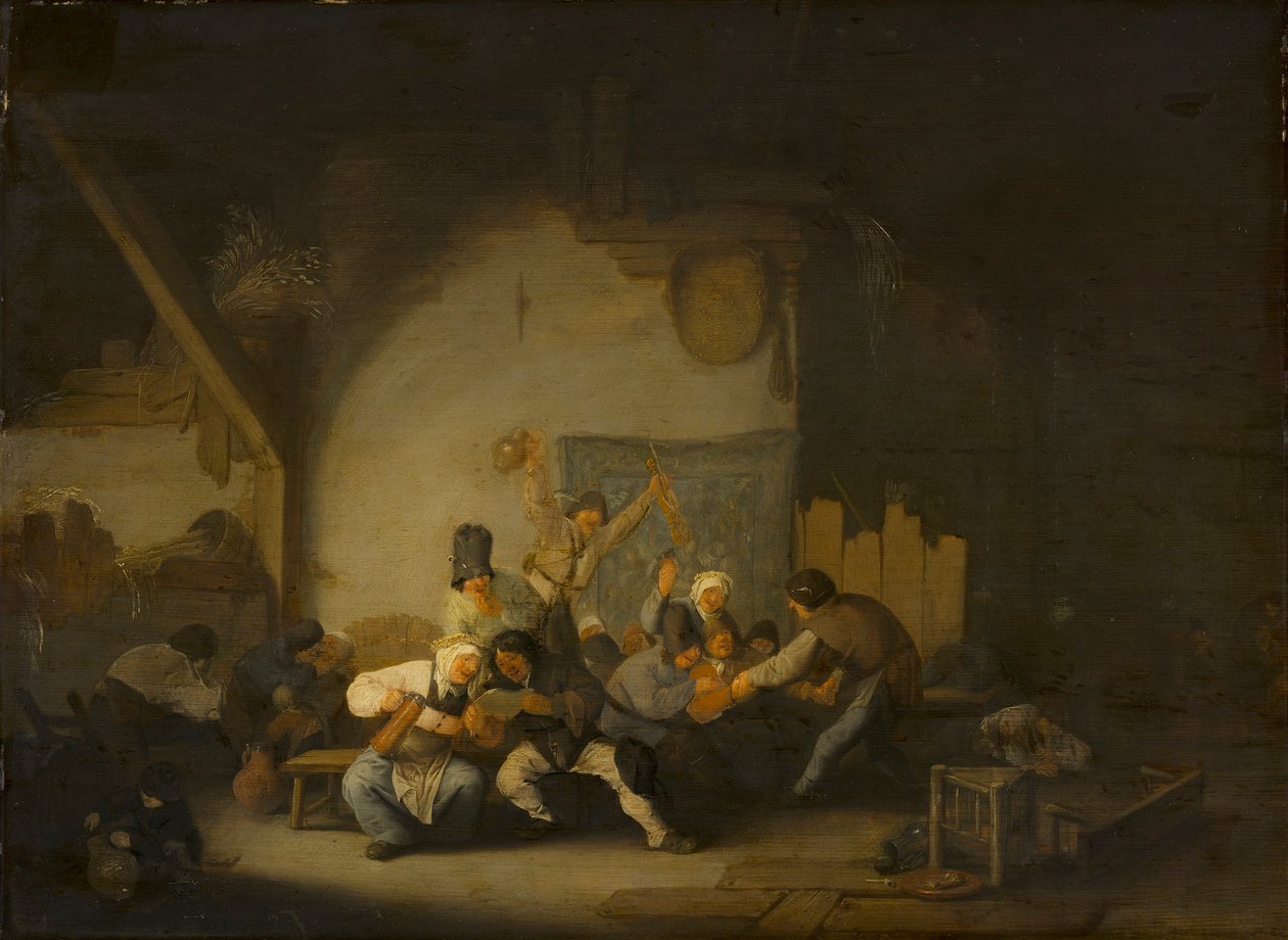 Veselí rolníci od Adriaen van Ostade