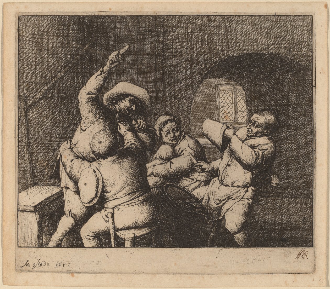 Selská hádka od Adriaen van Ostade