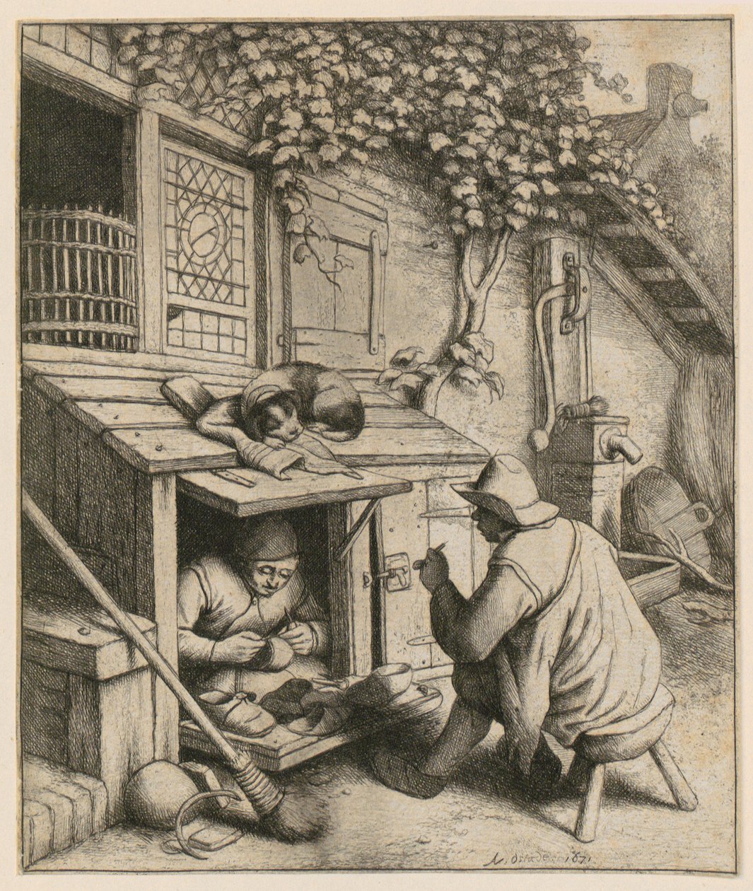 Švec od Adriaen van Ostade