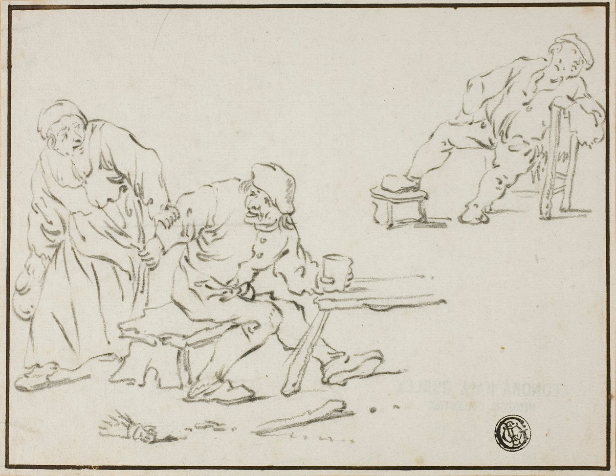 Scéna z hospody od Adriaen van Ostade