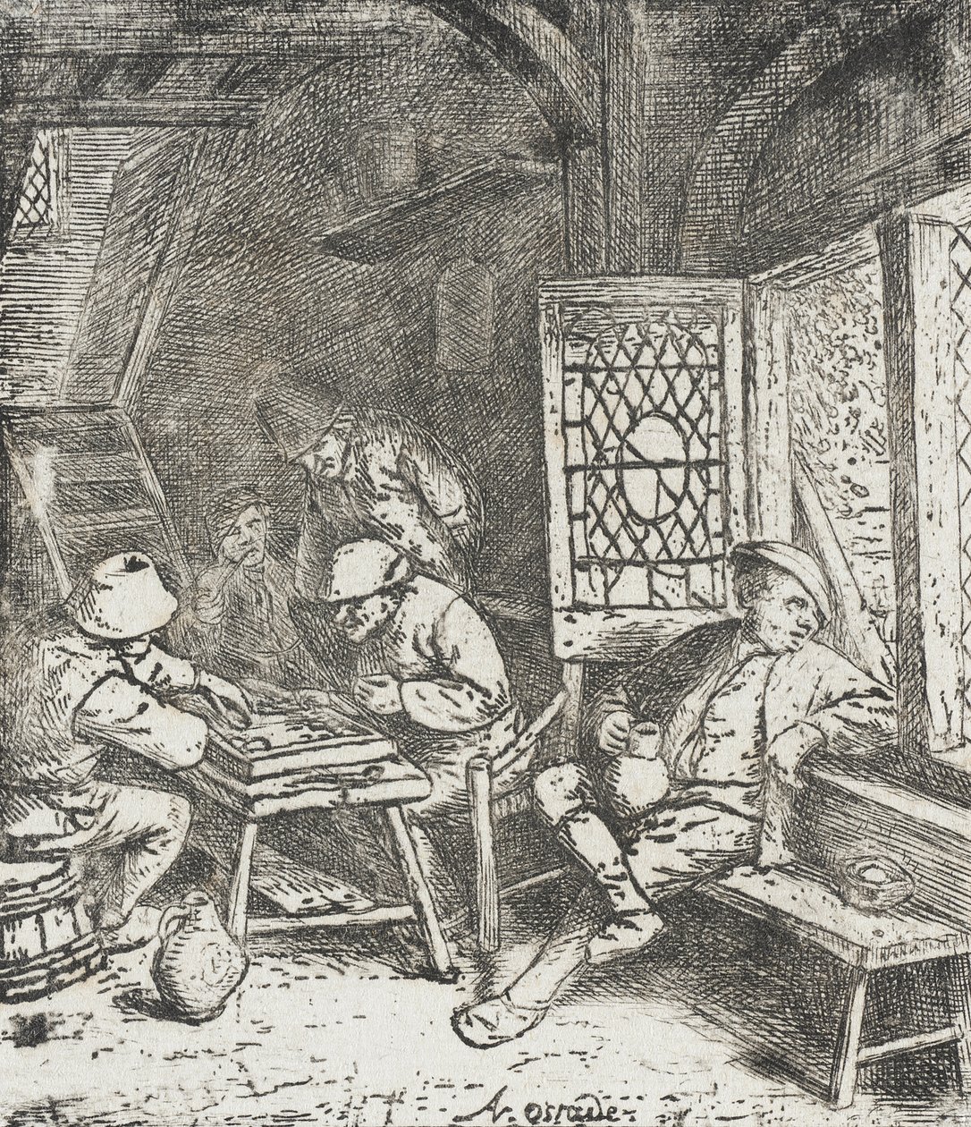 Hráči backgammonu od Adriaen van Ostade