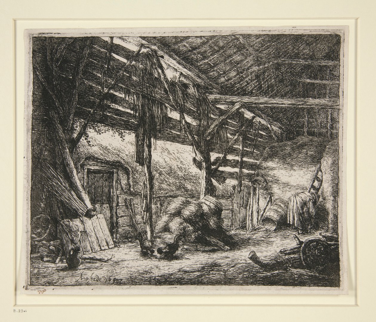 Stodola od Adriaen van Ostade