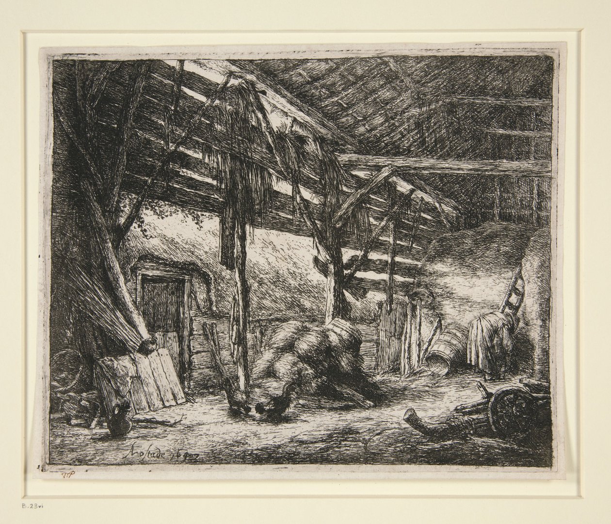 Stodola od Adriaen van Ostade
