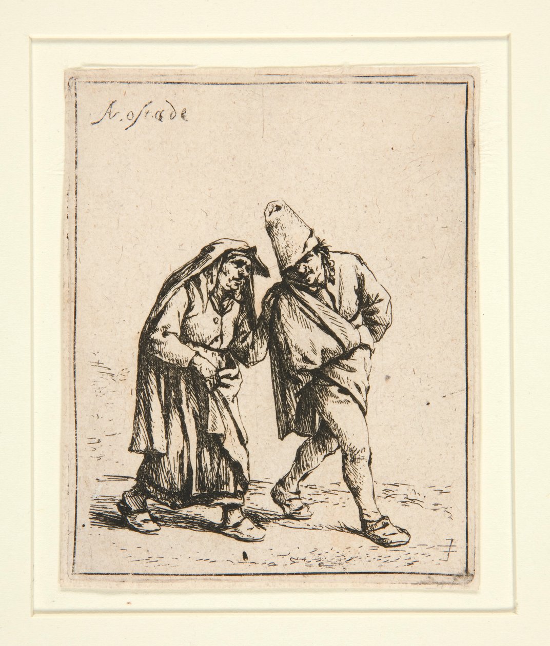 Chůze páru od Adriaen van Ostade